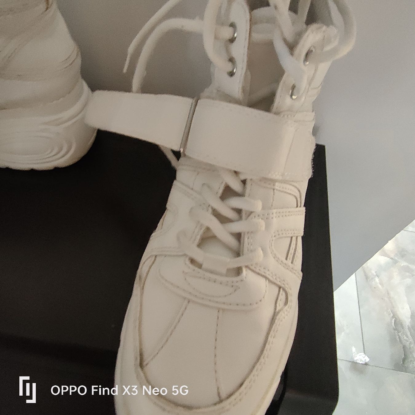 Scarpe da donna: Baskets compensées blanches, taille 40 - Tendance! – Usato da La Chaux-de-Fonds venduto da Sam0145 6