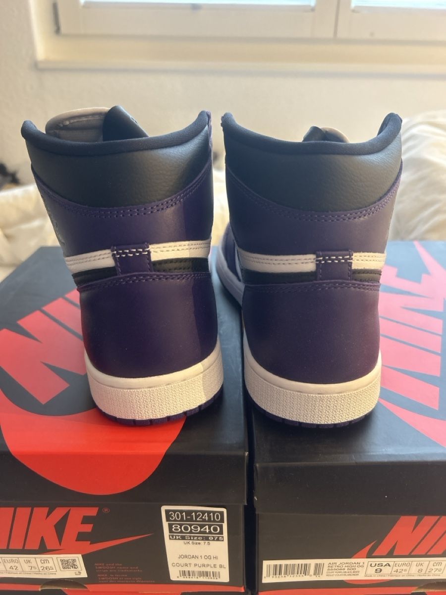 Jordan Herrenschuhe: Jordan 1 Court Purple – Neu und originalverpackt aus Rotkreuz von noah_02 4