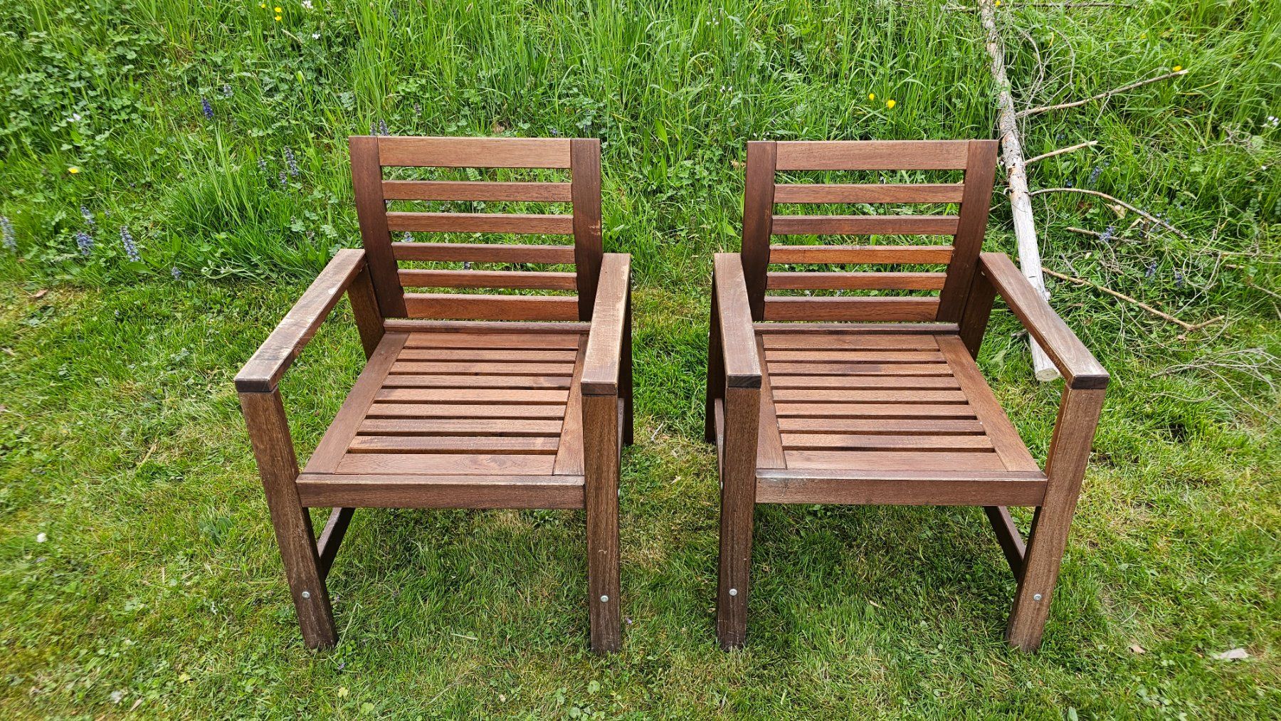 Ikea Sedie: IKEA ÄPPLARÖ Gartenstuhl Holz – Usato da Attiswil venduto da aniron13