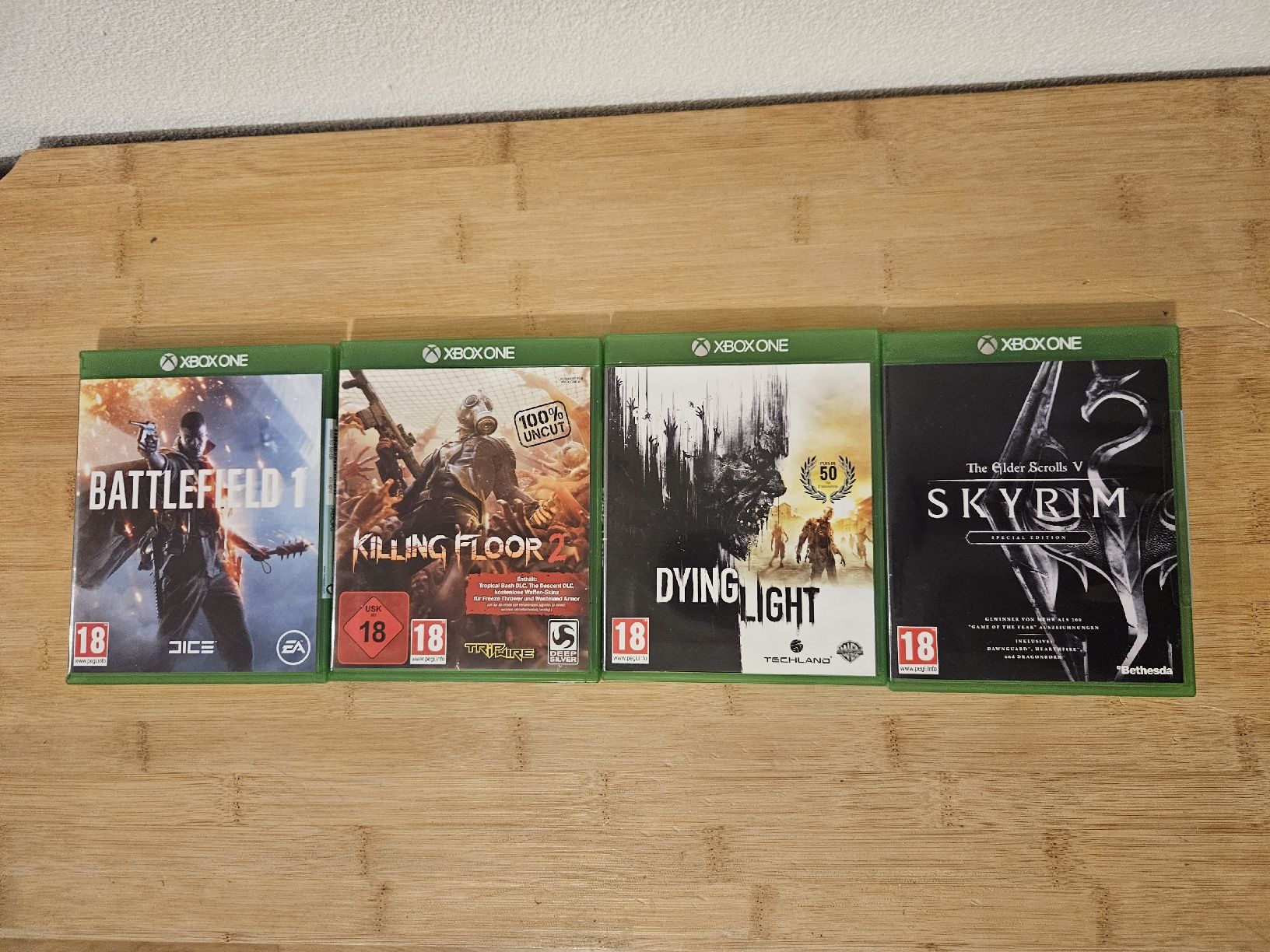 Microsoft Spiele: Xbox One: Battlefield 1, Killing Floor 2, Dying Light usw... – Gebraucht aus Hochdorf von Kragplattenanschluss