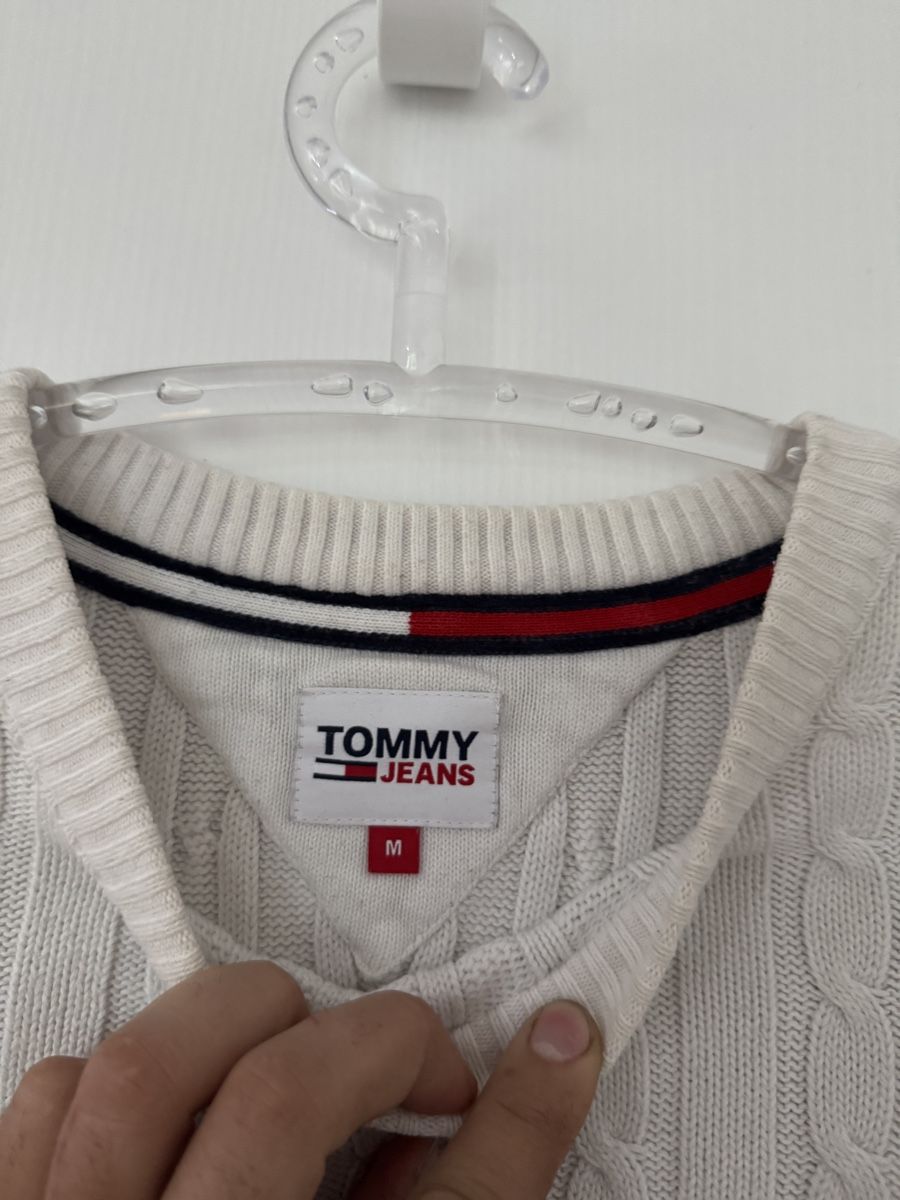 Tommy Hilfiger Maglioni & Felpe: Tommy Hilfiger Weiss Strickpullover, Gr. M, oryginal – Usato da Wetzikon ZH venduto da Jan_wojt 2
