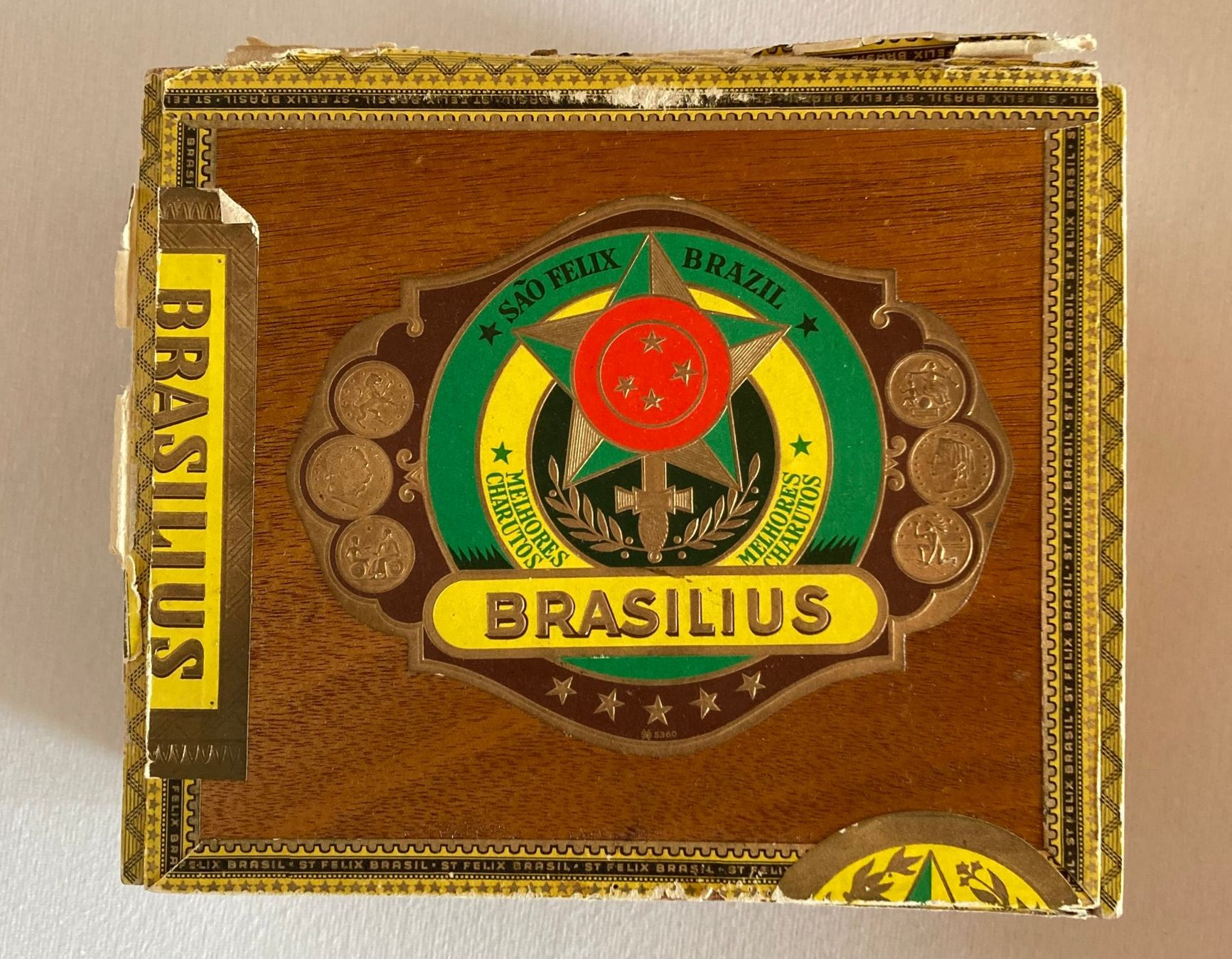 Sigari: Antike Zigarrenkiste BRASILIUS – Difettoso da Liebefeld venduto da Rhy19