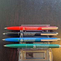 4 werbe Kugelschreiber Schweizerischer Bankverein