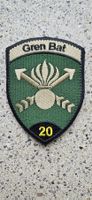 *** Badge Gren Bat 20 (schwarz) Grenadier mit klett ***