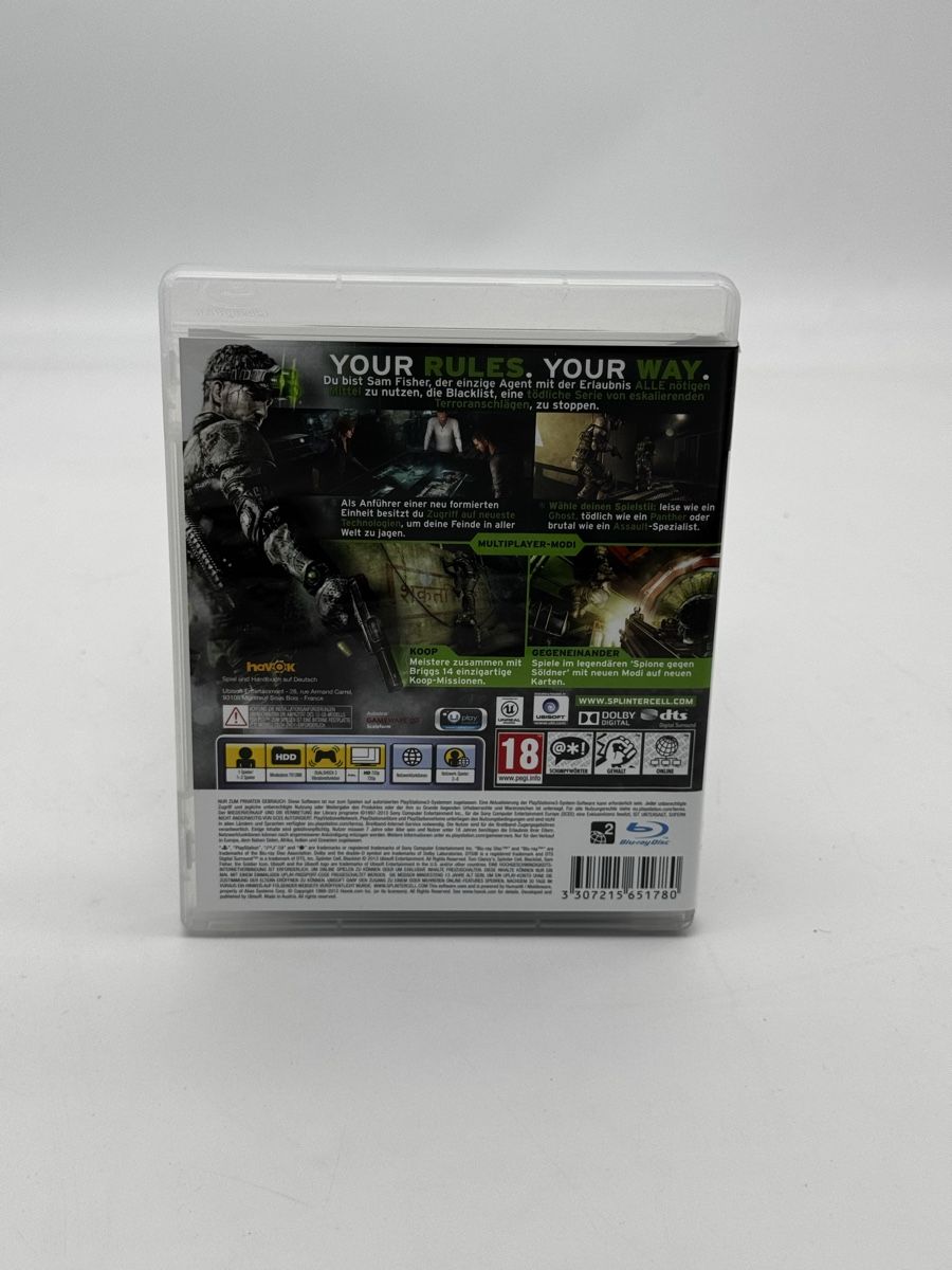 Sony Spiele: PS3 – Splinter Cell: Blacklist | Komplett & geprüft | – Gebraucht aus Kloten von Warehouse81 1