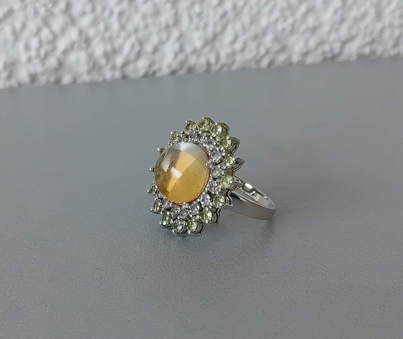 Anelli: Ring Silber mit Citrin, Weisstopas und Peridot – Usato da Stans venduto da wer_fd5f 2