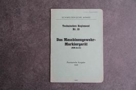 das Maschinengewehr Markiergerät, Tech. Reglement T 10