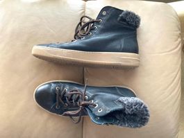 PAUL GREEN Wintersneakers  Gr. 6 /39 braunschwarz m Fell neu
