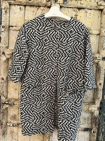 Übergangsjacke von Otto d‘Ame schwarz weiss