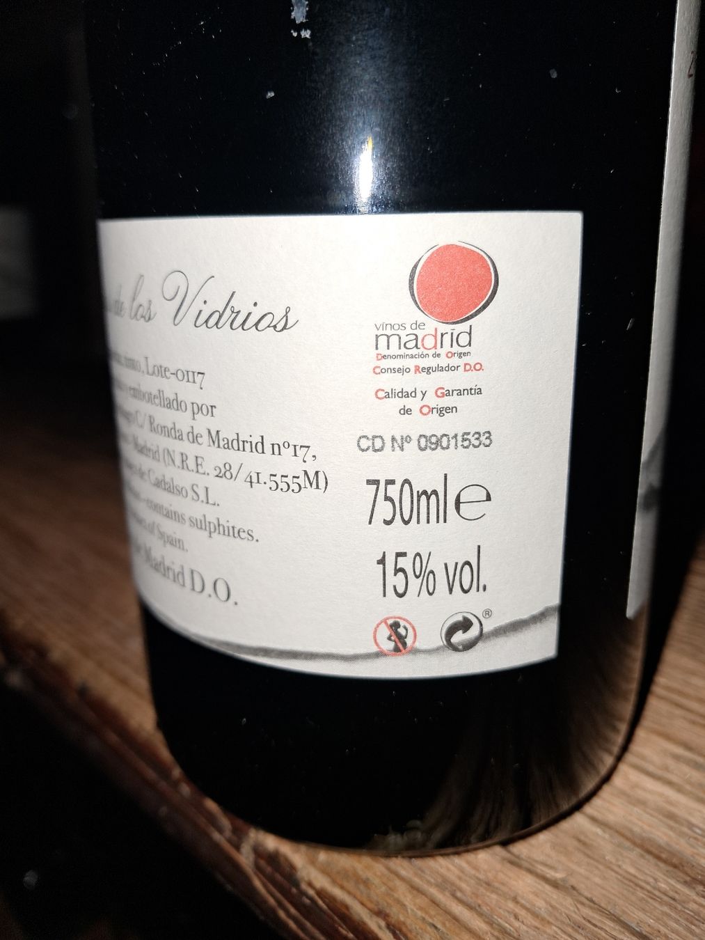 Vino: Parajes de los vidrios Vinos de Madrid DO 2017 – Nuovo e nell'imballaggio originale da Le locle venduto da juliensaran 6