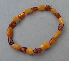♥ ELEGANT / ARMBAND / Baltischer Bernstein / OLIVEN ♥