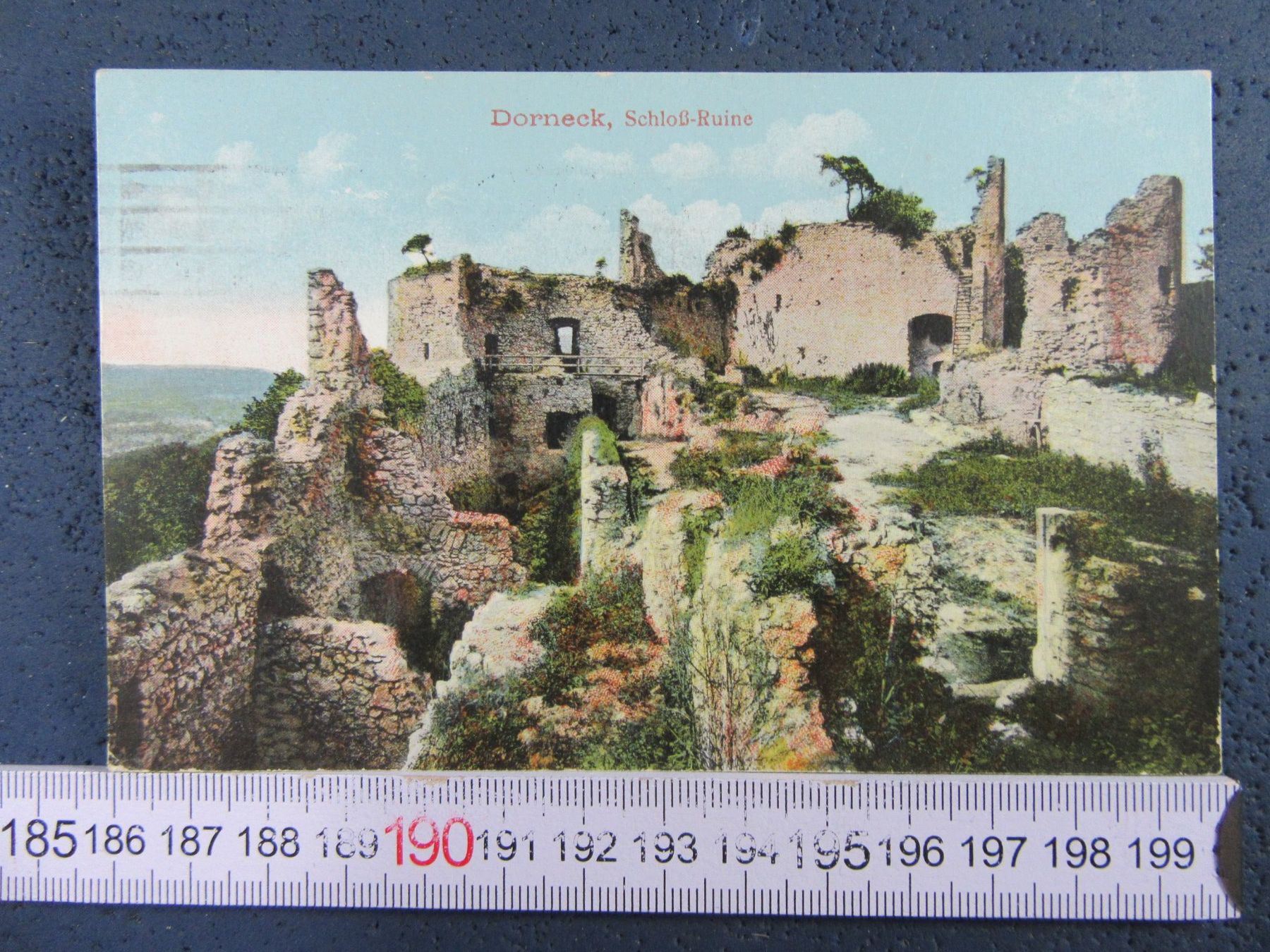 Cartoline postali: DORNECK SCHLOSS-RUINE 1927 SO AK – Usato da Ettingen venduto da Hausi4711