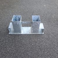 4 Metall Pfostenhalter  - Top Zustand!