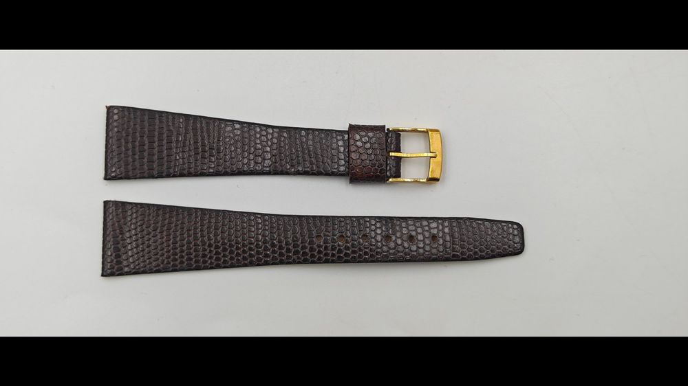 Bracelet de montre noir sans coutures pour femmes en lézard véritable 10 mm Kreisler vintage NOS E59 - France