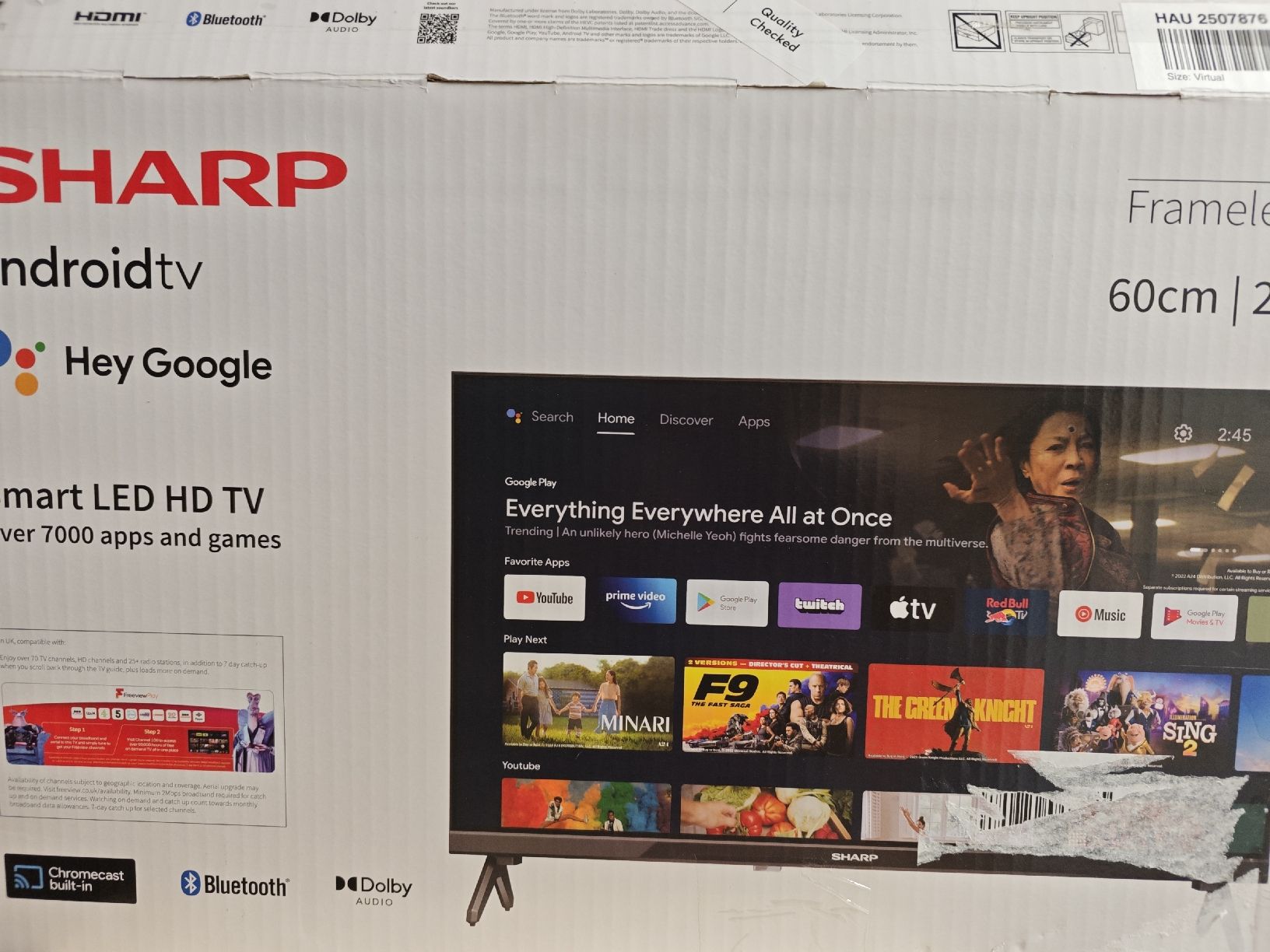 Sharp Monitore: Sharp 24 Zoll HD Smart LED TV AndroidTV  – Neu (gemäss Beschreibung) aus Oftringen von pac49 1