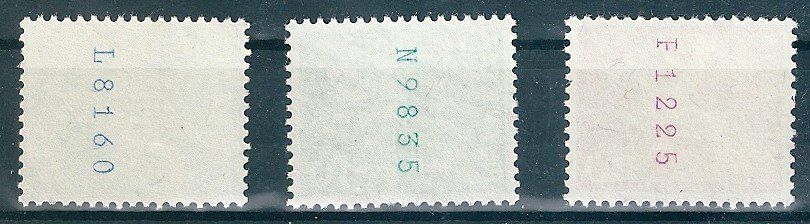 Tutti i francobolli: Rollenmarken ** 355R.01; 356R.02; 358R.02 – Usato da Belmont-Lausanne venduto da ZarRomanoff