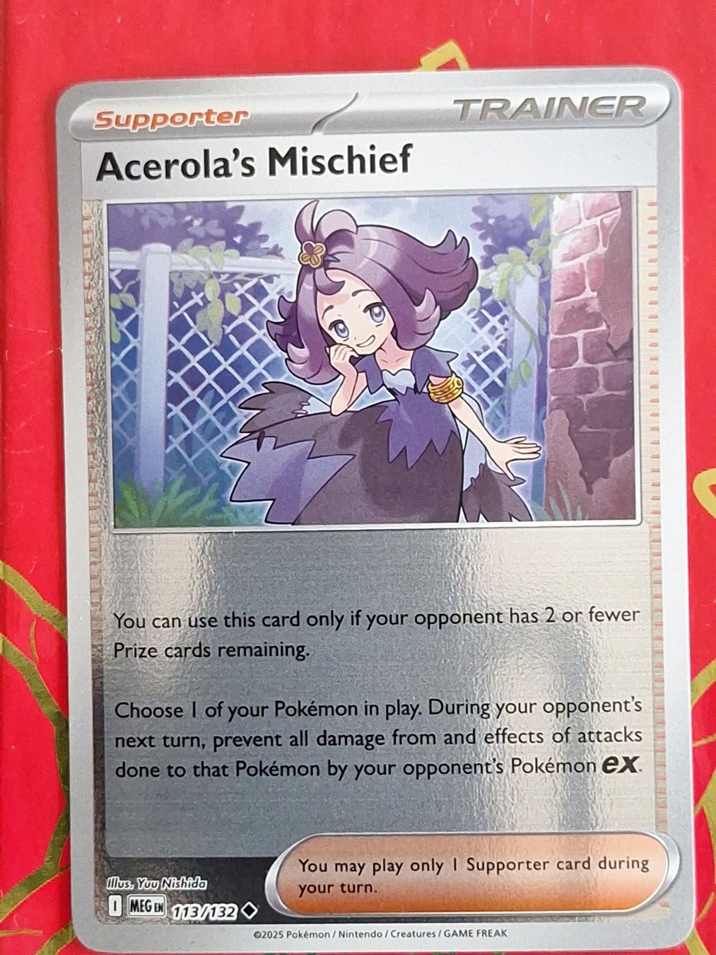 Pokémon Carte collezionabili: Acerola's Mischief - Reverse Holo Pokemon Mega Evolution – Usato da Altstätten SG venduto da GGsGameshop