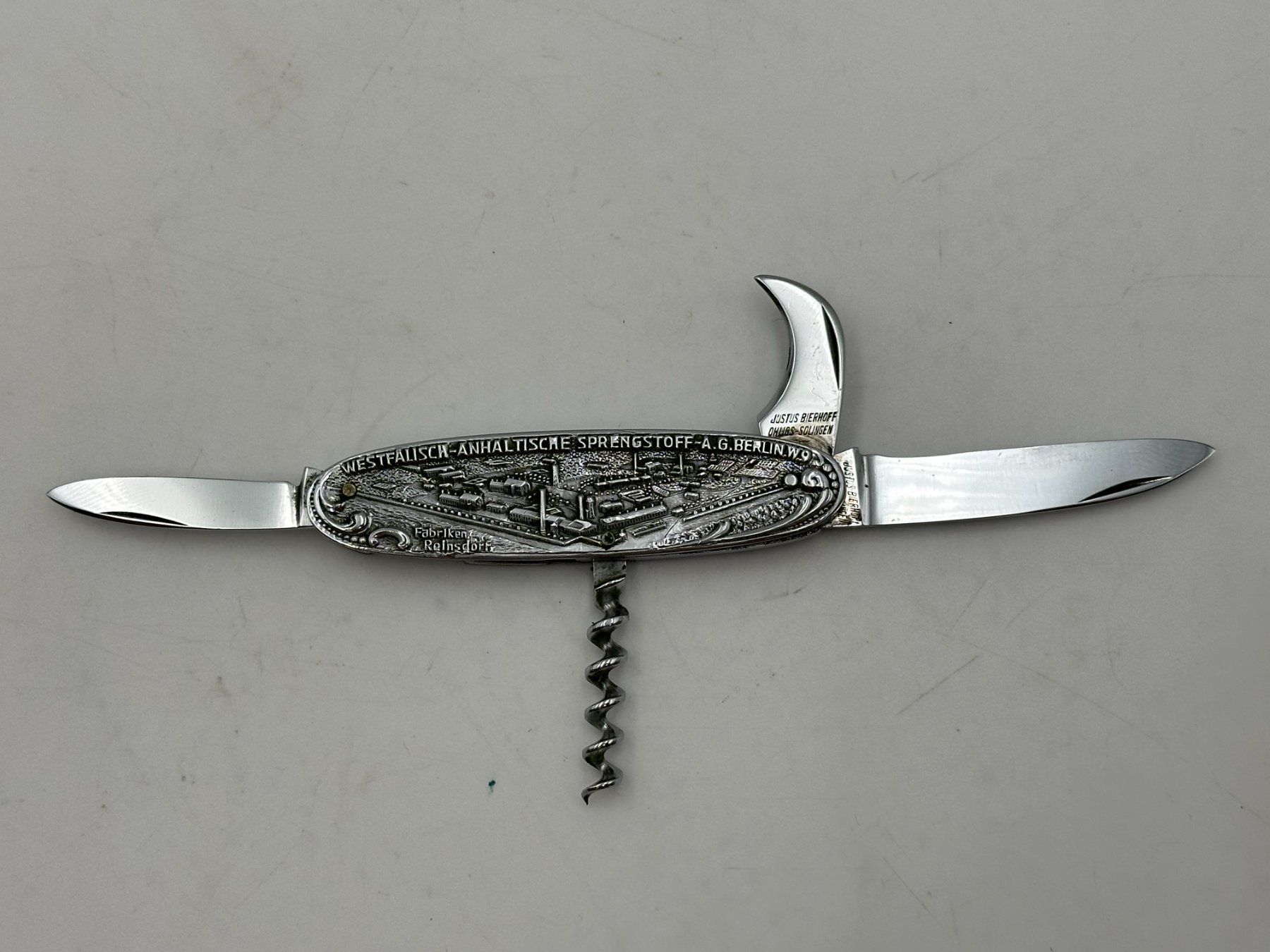 Solingen Taschenmesser: JUSTUS BIERHOFF Solingen Taschenmesser Sackmesser – Gebraucht aus Luzern von Lager6640 4