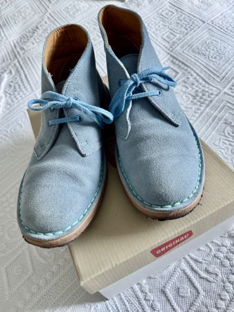 Original Clarks Freizeitschuhe, hellblau, Grösse 38