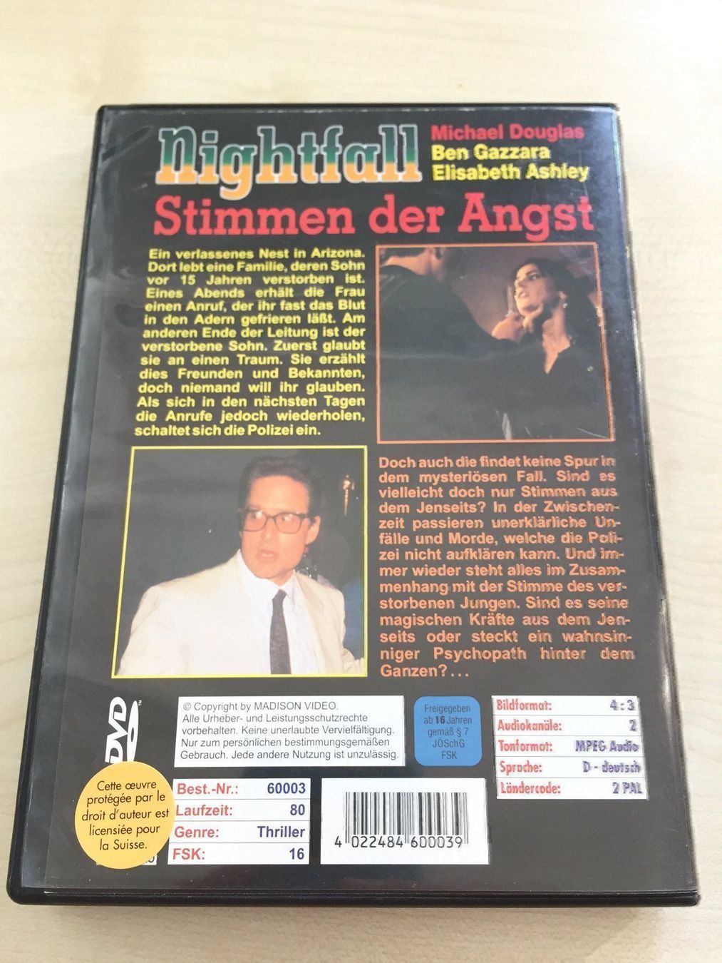 Tutti i DVDs: Nightfall - Stimmen der Angst – Usato da Rüti ZH venduto da alumedien 1
