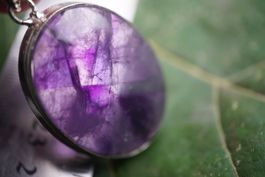 Phantom Amethyst  Anhänger       –Edelsteinstube Rausverkauf