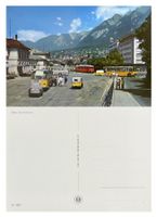 Chur Bahnhofplatz Postauto Station Saurer FBW RhB ABDe 4/4