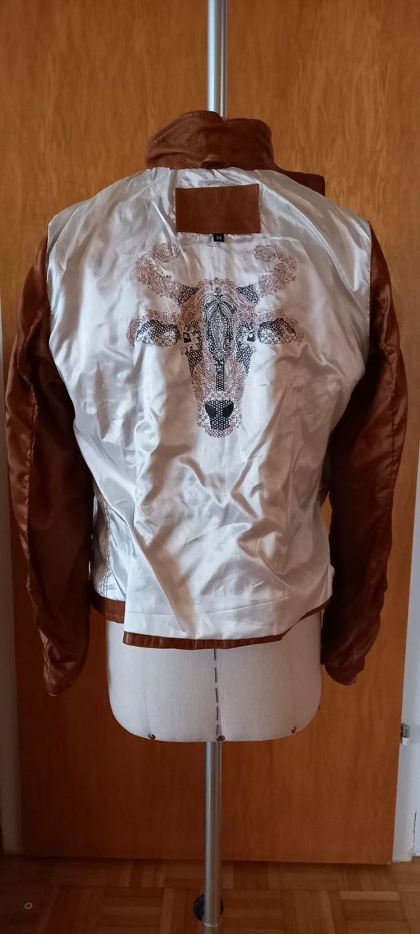Giacche: Weiche, neuwertige Lammlederjacke Gr. 34 – Nuovo (secondo la descrizione) da Zwillikon venduto da Leewii 3