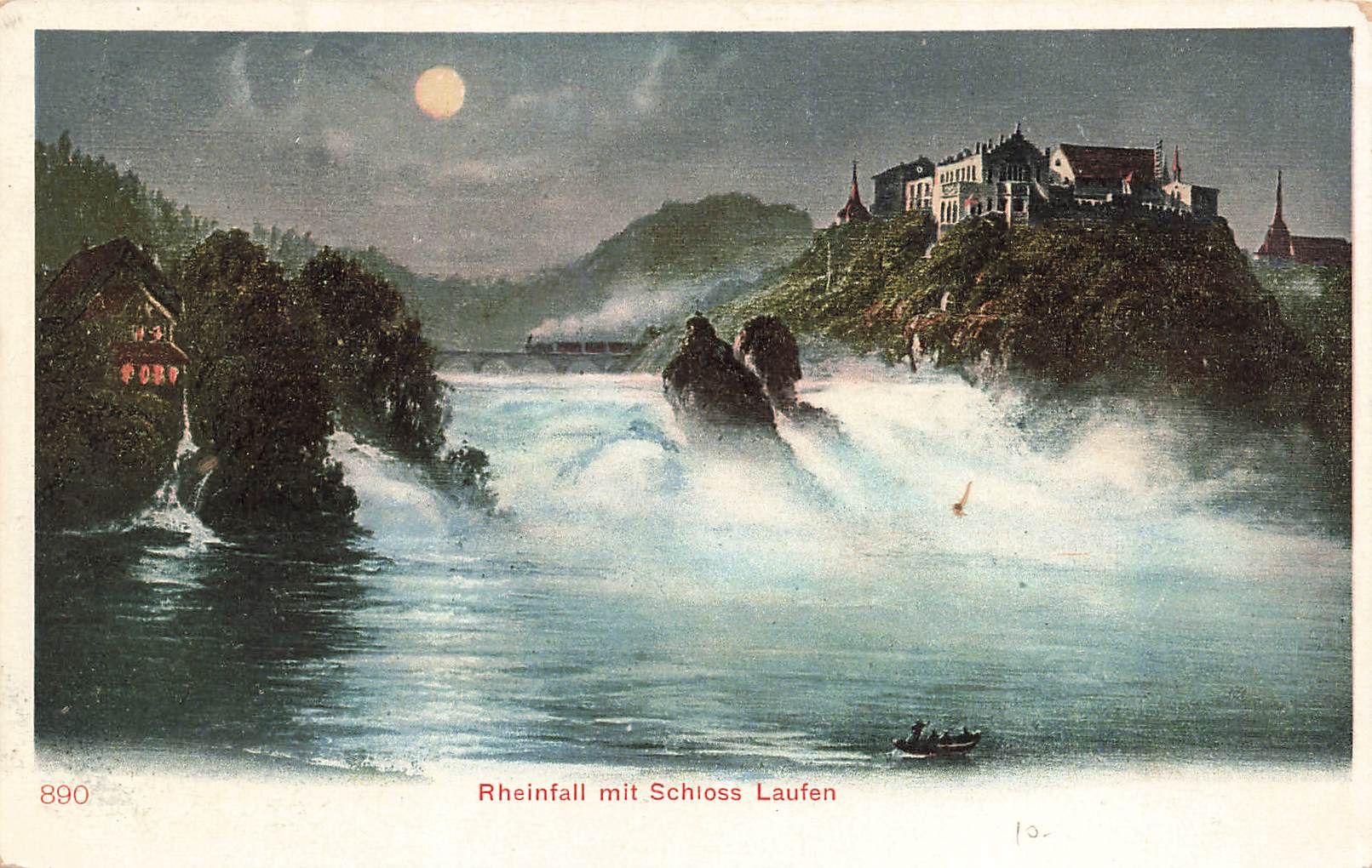 Ansichtskarten: Rheinfall Schaffhausen – Gebraucht aus Biasca von Blenio71