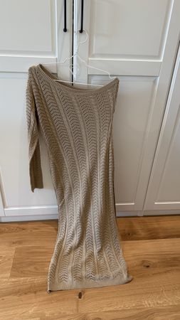 Strickkleid goldbraun - neuwertig