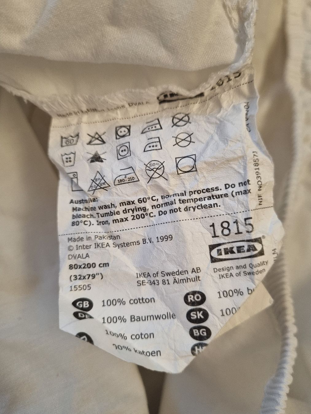 Bettwäsche: 2x IKEA Dvala Fixleintuch (80x200cm) – Gebraucht aus Altendorf von evuhler 1