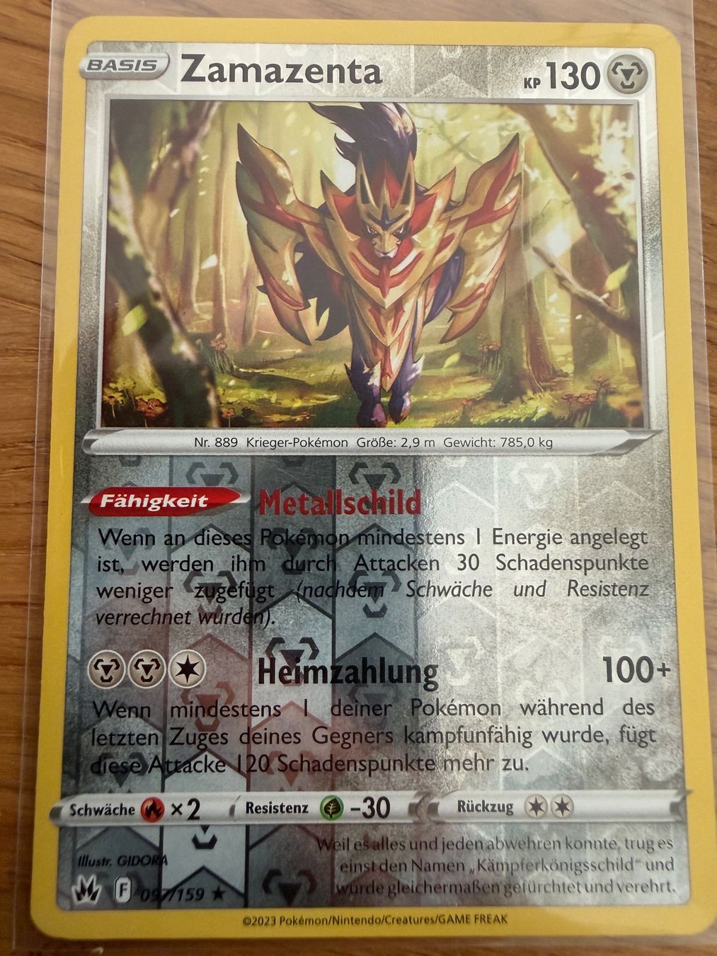 Pokémon Sammelbilder & Trading cards: Zamazenta 97/159 – Gebraucht aus Amriswil von sim_nlb6