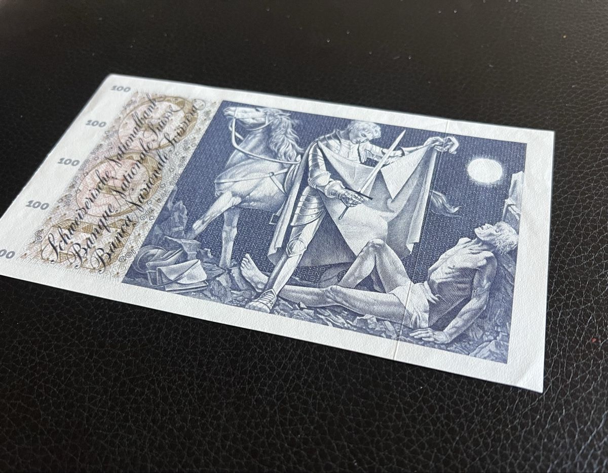 Banconote: NEUE Schweizer 100-Franken-Note, 7. März 1973 – Nuovo (secondo la descrizione) da Schwarzenberg LU venduto da tamirus 4