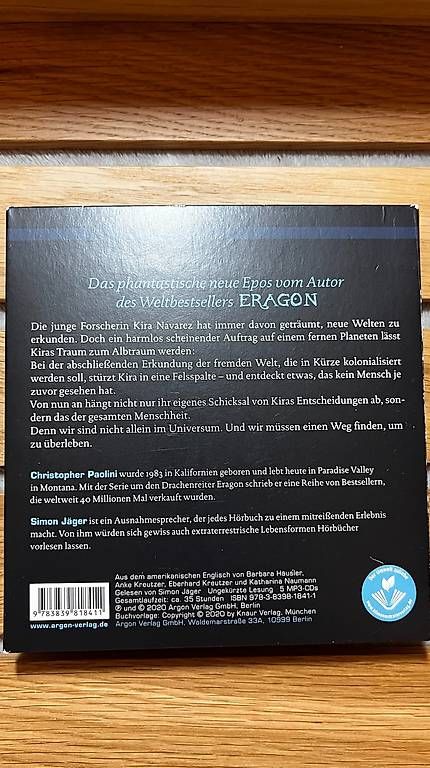 Hörbücher: Christopher Paolini: INFINITUM  5 MP3-CDs  Ungekürzt  TOP – Gebraucht aus Aarau von fij_wn2r 1