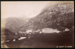 Fotografie Zermatt, Ortspartie mit Cervi