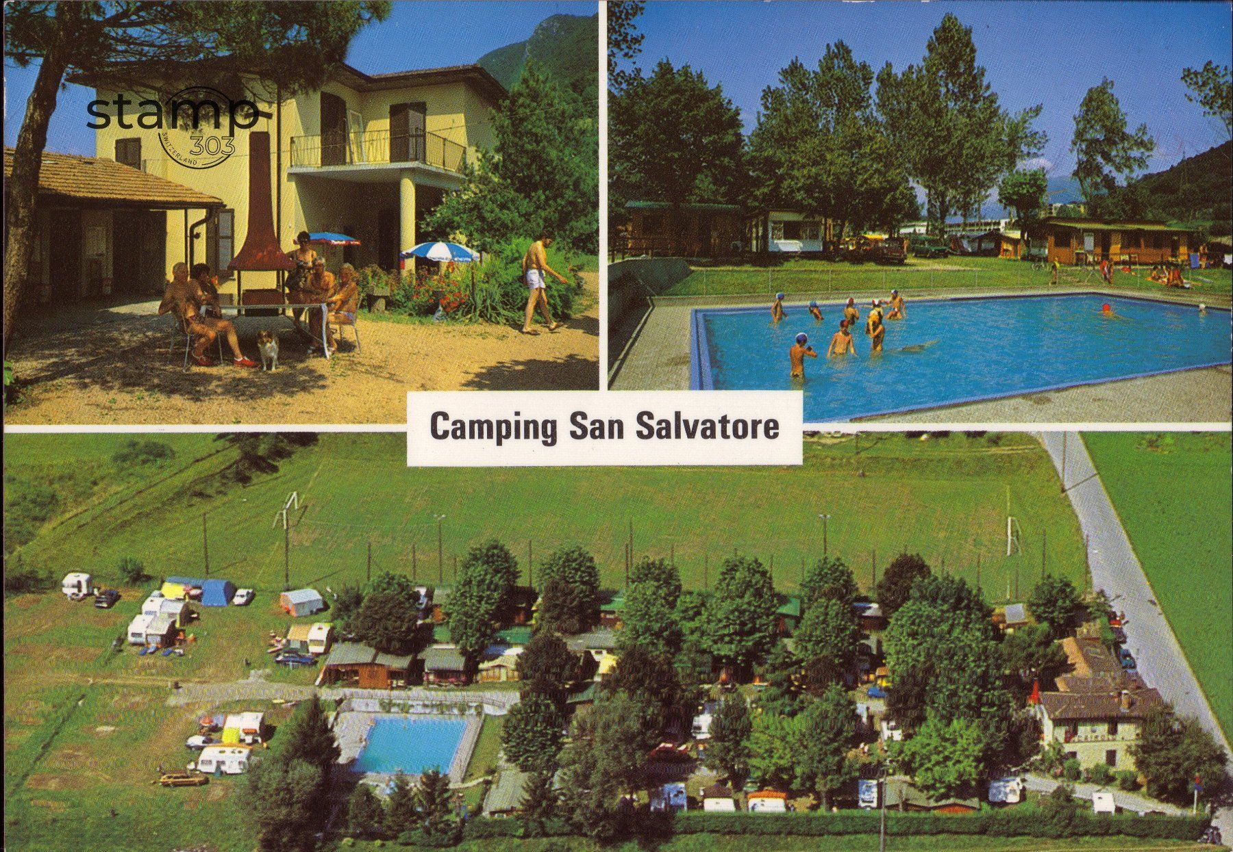 Cartoline postali: 1982 AK Noranco _ Camping San Salvatore – Usato da Eggersriet venduto da stamp303