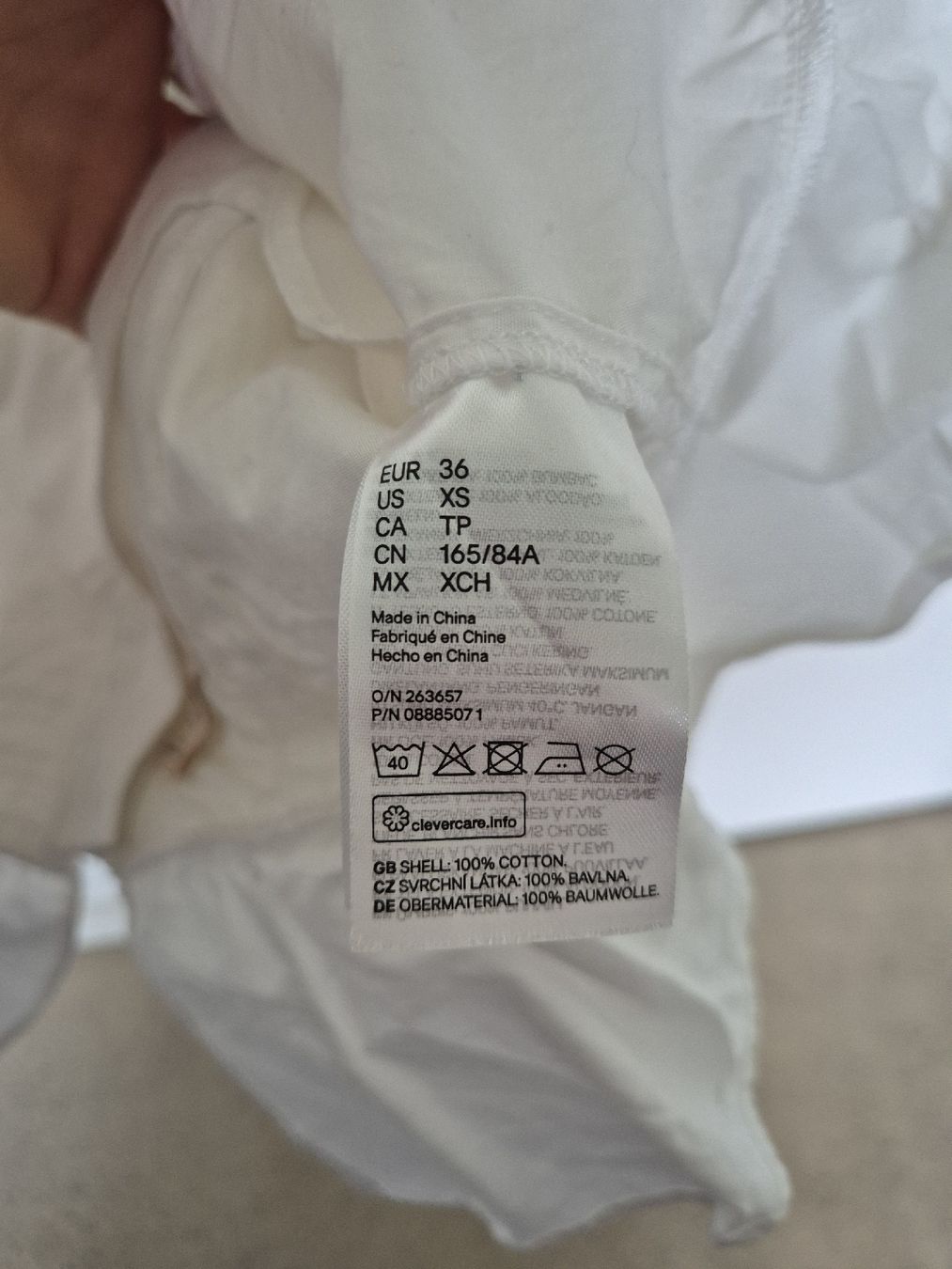 H&M Top: Weisses Hinguckertop – Usato da Schlieren venduto da nat_76vd 4