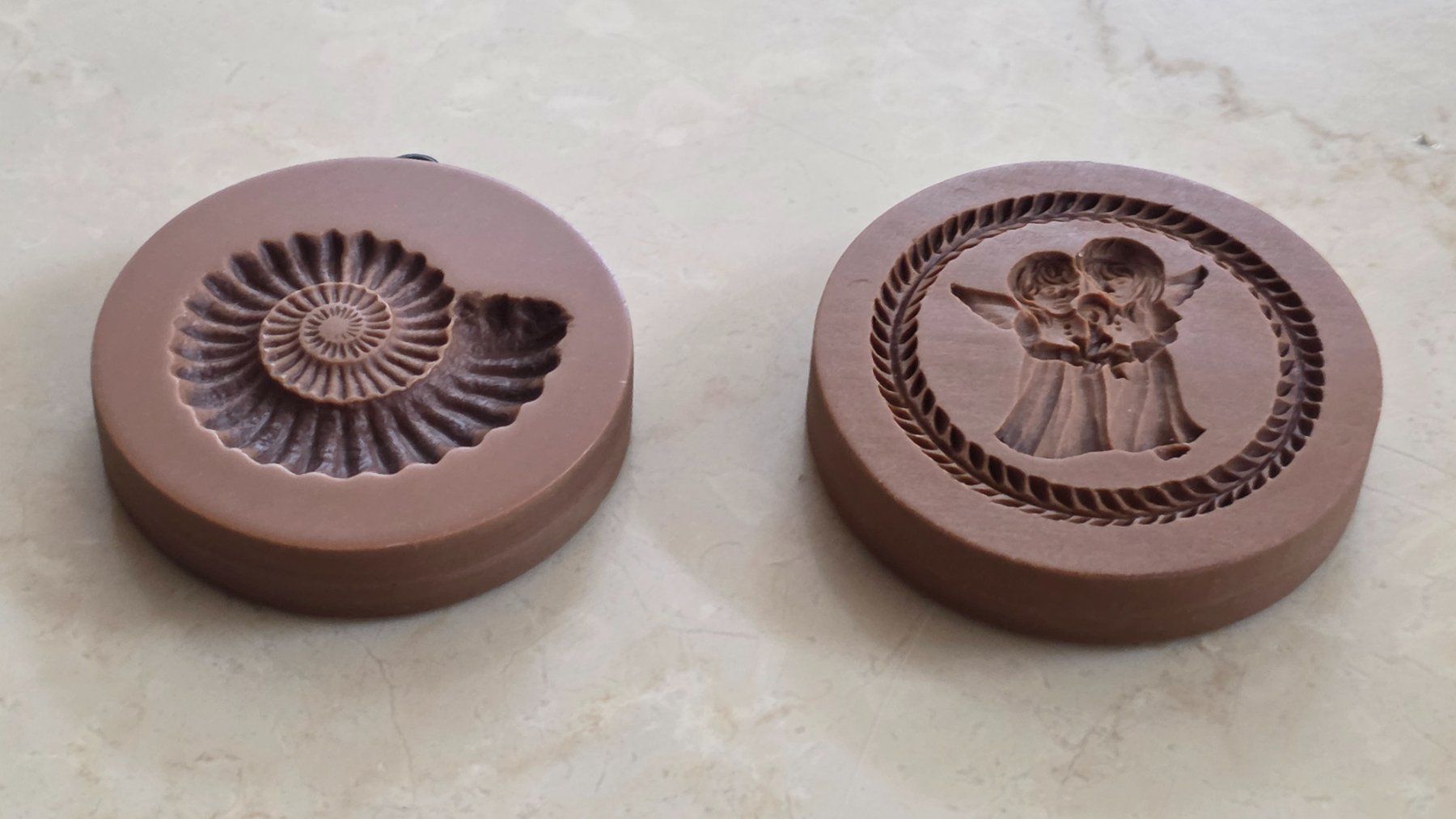 Teglie da forno: 2 neue Anis Modelformen Engel + Ammonit + Ausstecher, 6.5cm – Nuovo (secondo la descrizione) da Feusisberg venduto da ajjcrf44 4