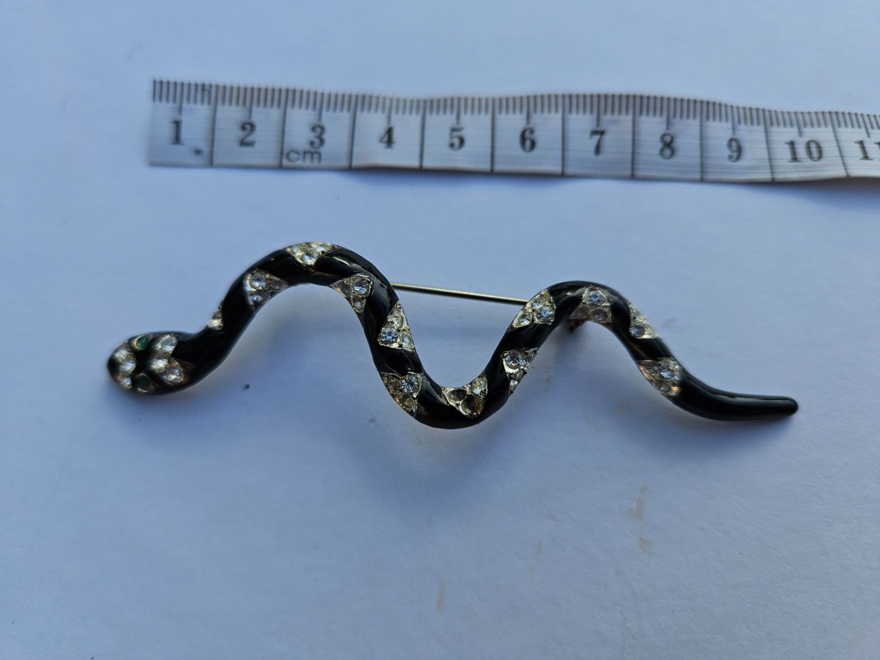 Spille & Fermagli: Brosche mit Strass Schlange – Usato da Gränichen venduto da Zmoonlight