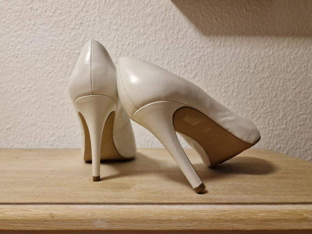 Escarpins San Marina Noir Et Blanc - Taille 37 - Talons, Occasion En Très Bon état - Style Marin