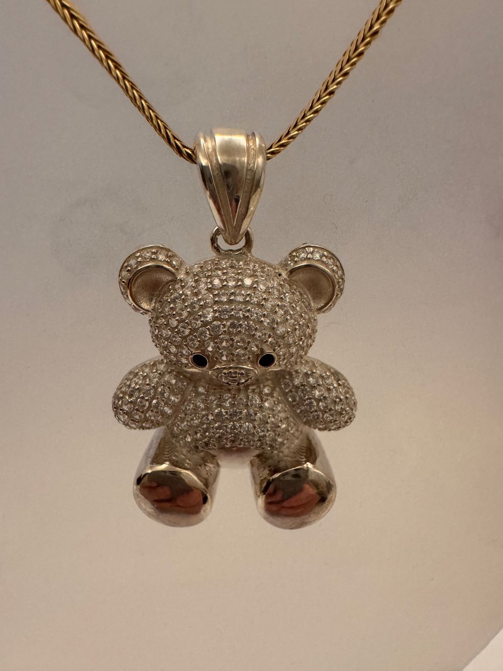 Anhänger: 925 Sterling Silver Teddy Bear Cubic Zirconia 3D – Neu und originalverpackt aus Bern von Javero 8