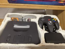 Nintendo 64 Japan mit Originalverpackung, Controller,spiele 