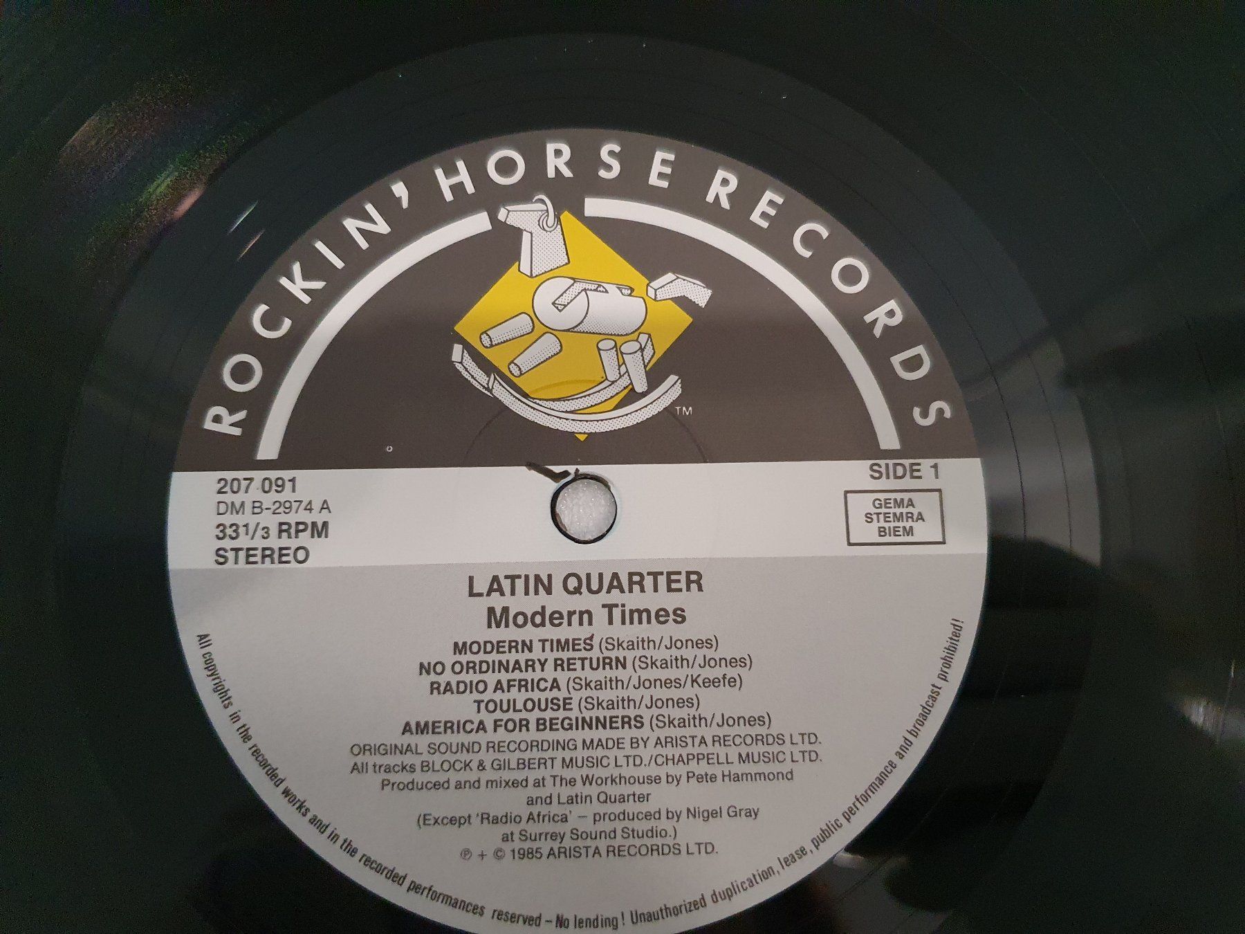 Dischi in vinile: Latin Quarter – Modern Times – Usato da Uster venduto da Vinyl-Leidenschaft 4