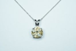 585er Halskette mit Diamant ca. 2ct