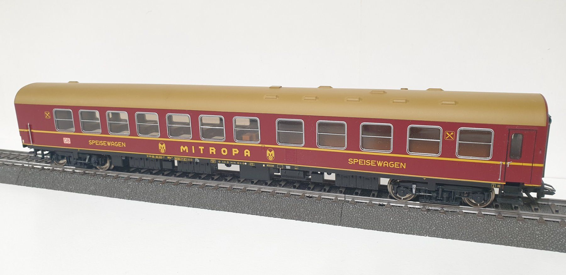 Roco Modellini di ferrovie: Roco Mitropa Speisewagen 45716 – Usato da Geroldswil venduto da TopTrain54 1