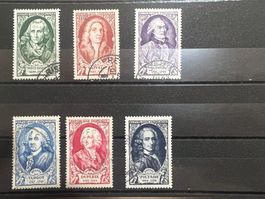 série complète Célébrités 1949 oblitérés