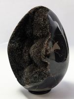 Septarien Drachenei Druse 7,7cm  280g. mit Gummiring-Ständer