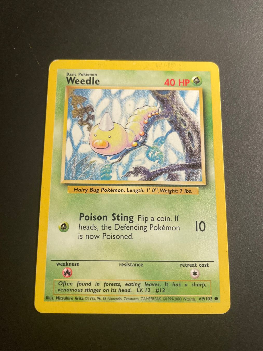 Pokémon Carte collezionabili: Weedle Base Set 1999-2000 Exclusive 4th Print – Usato da Zürich venduto da pokemon_cards