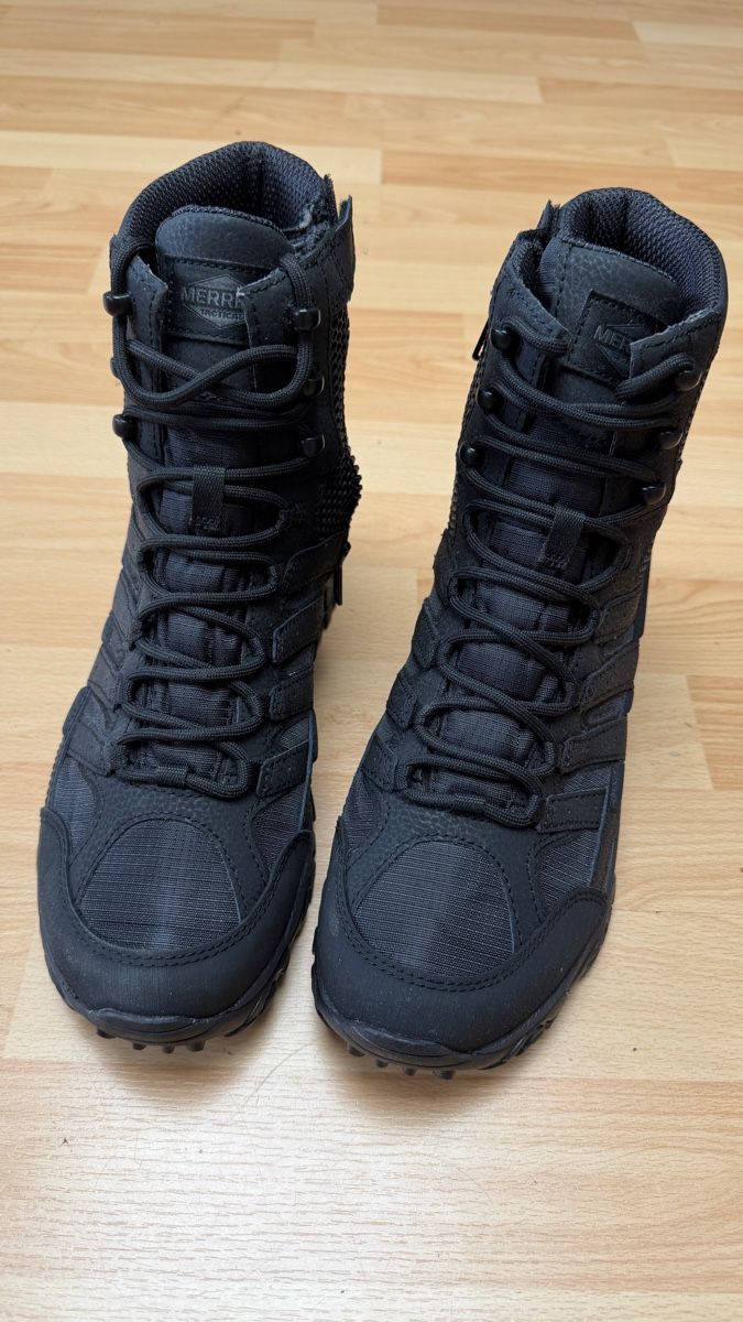 Merrell Scarpe da uomo: Merrell MOAB 2 8" Tactical WP Stiefel Schwarz Grösse 44 – Nuovo e nell'imballaggio originale da Thun venduto da BanjoDan