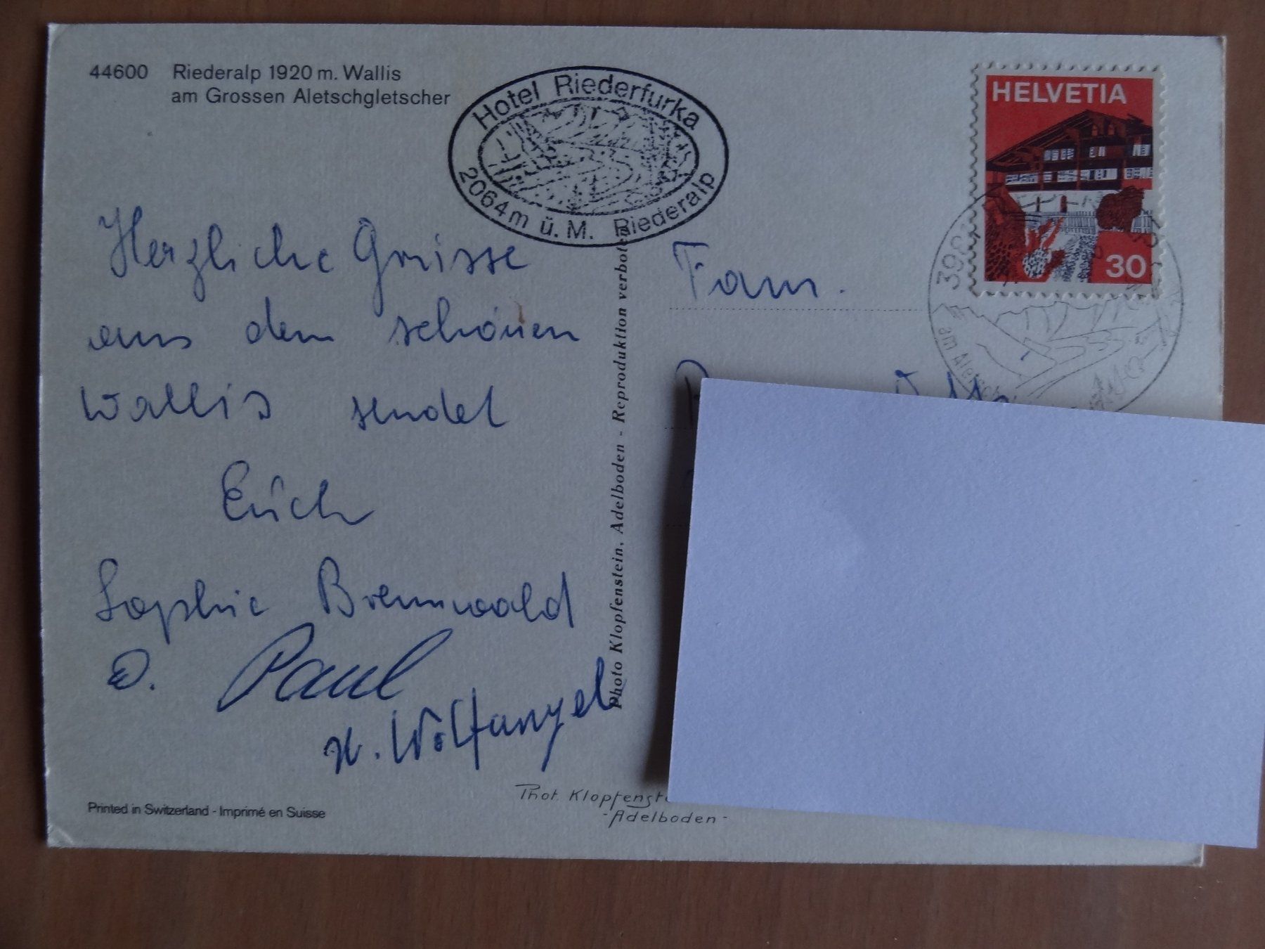 Cartoline postali: Riederalp - 9 vues – Usato da St Léonard venduto da Riglin 1