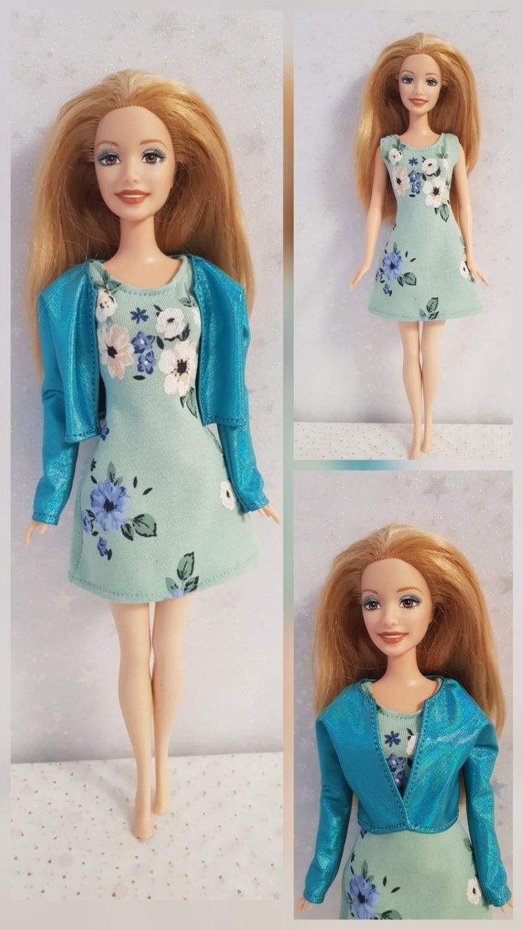 Bambole: Barbie Kleid mit Jacke – Nuovo (secondo la descrizione) da Lachen SZ venduto da Sakura4hime